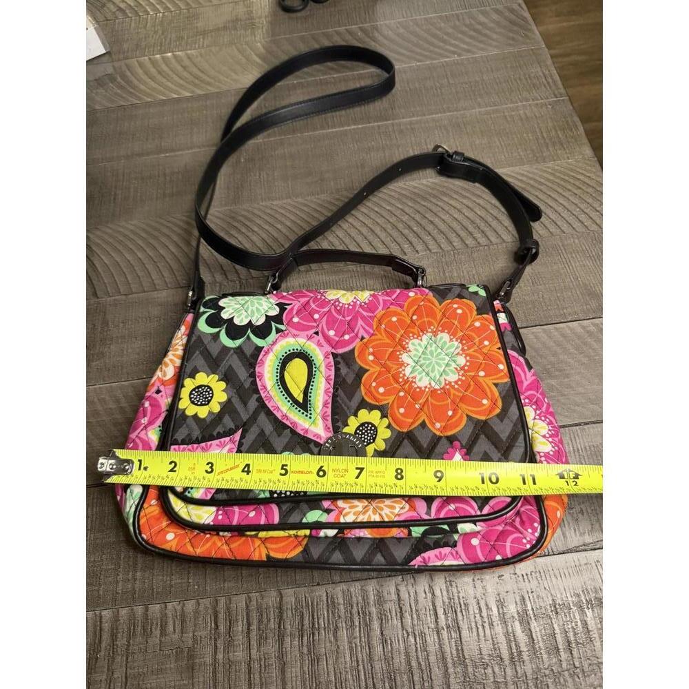Vera Bradley Turnlock Crossbody Bag in Ziggy Zinnia pattern - Picture 11 of 13
